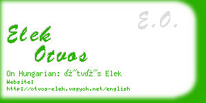 elek otvos business card